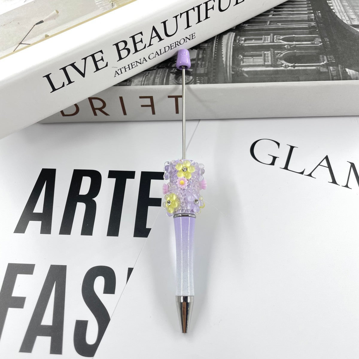 Wholesale 10pcs Dreamy Flower Starry Sky Sugar  beadable pens