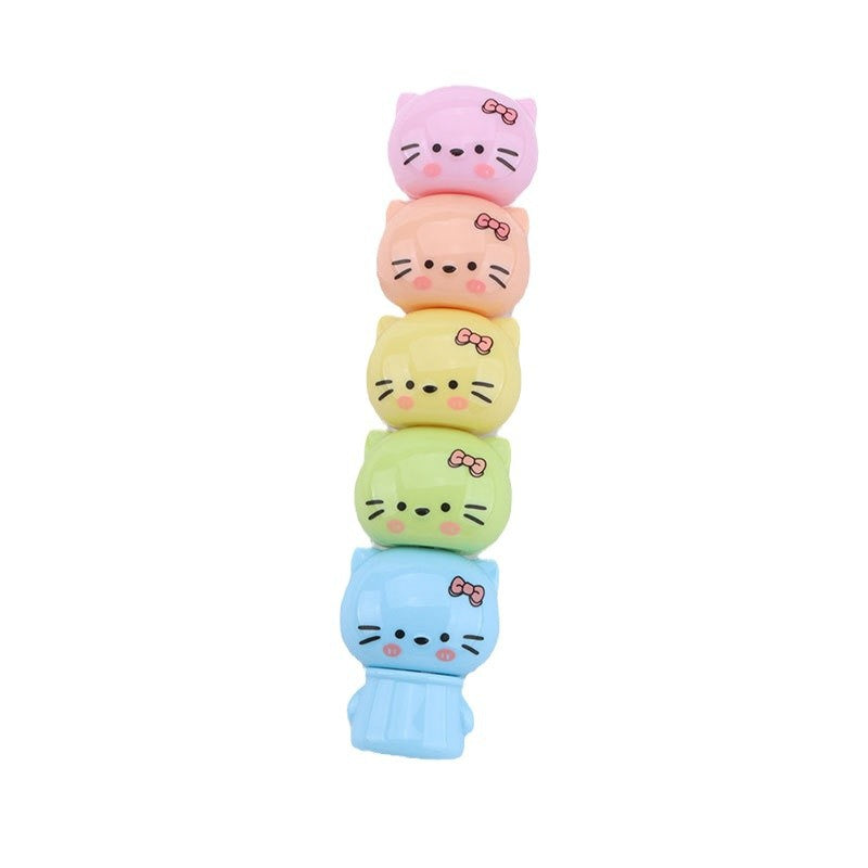 Wholesale Cat Highlighter Multi-section Modeling Stitching Children's Gift Hand Account Marker