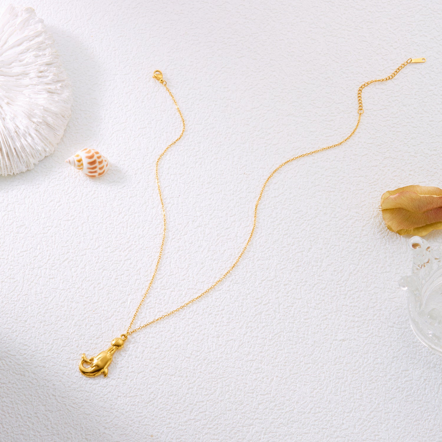 Wholesale Stainless Steel Ocean Series Necklace