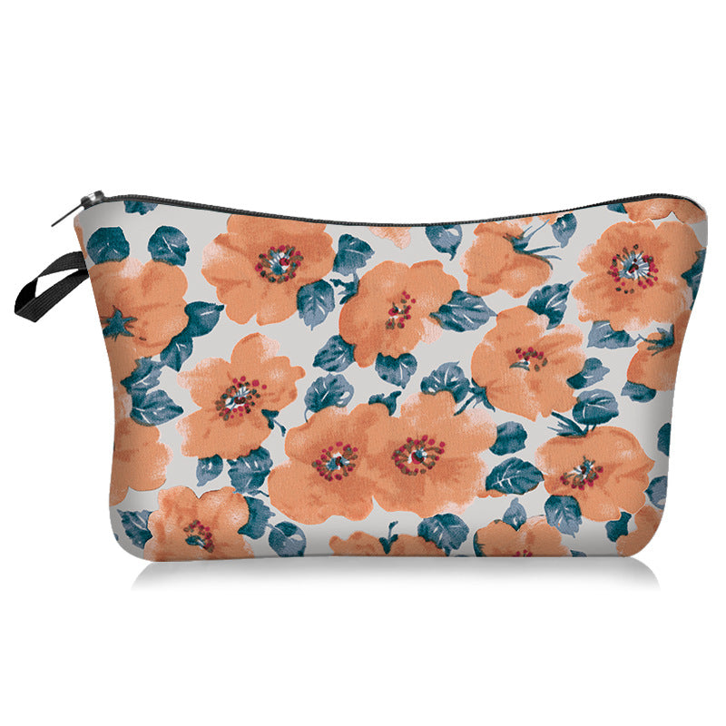 Wholesale Pastoral Style Small Floral Series Cosmetic Bag Portable Travel Bag Toiletry Bag