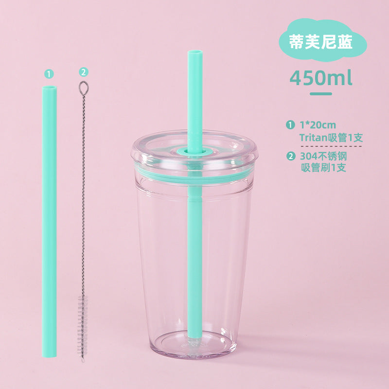 Wholesale Candy colored straw water cup