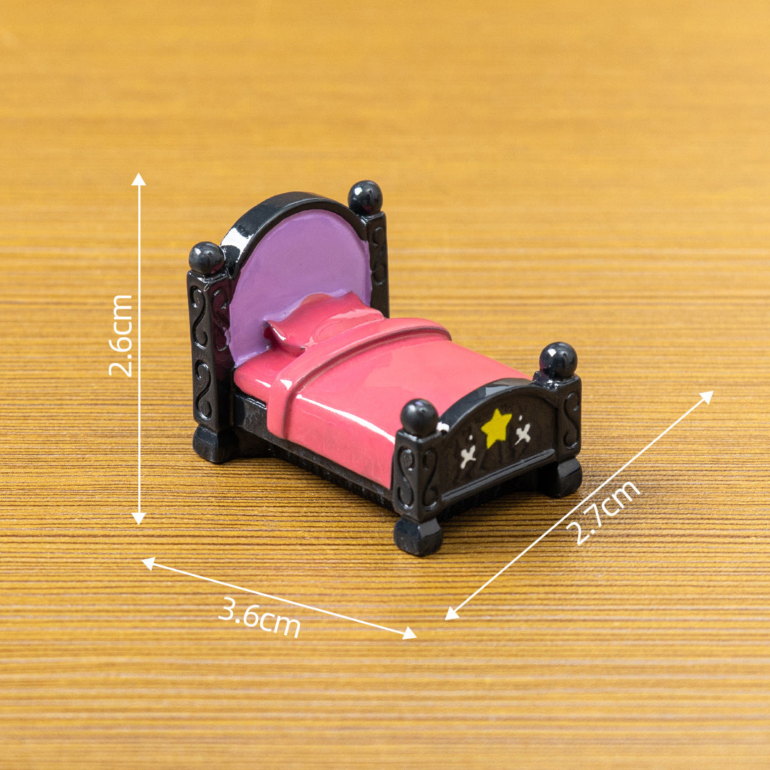 Wholesale Stylish  Miniature Table Chair Set Resin Dollhouse DIY Decor Party Resale