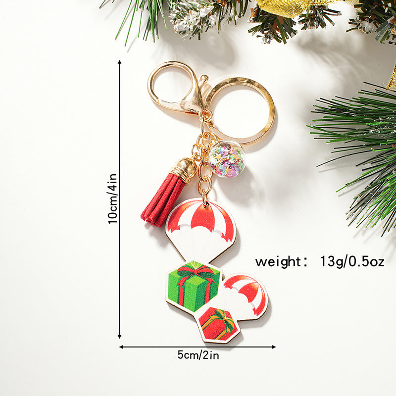 Wholesale Christmas Wooden Keychain