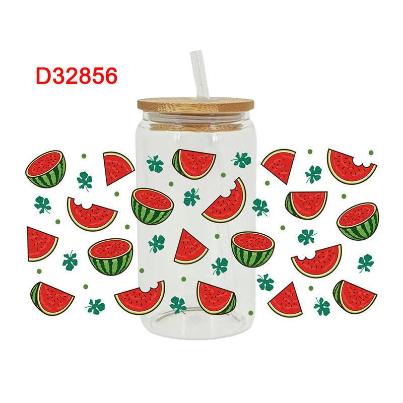 Wholesale Colorful Fruits 16oz Cup UV DTF Wrap