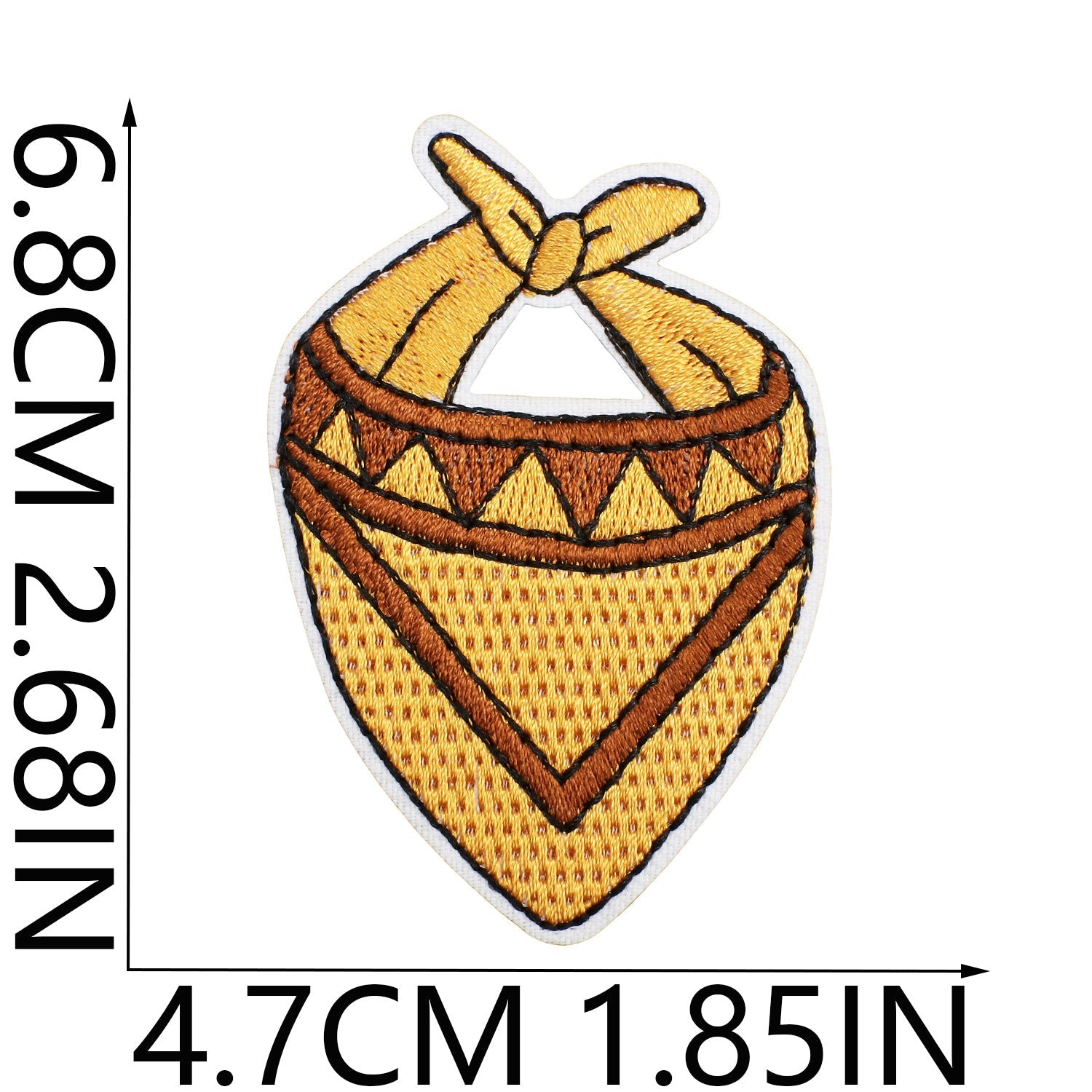 Wholesale Brown Western Embroidered Clothing Patches