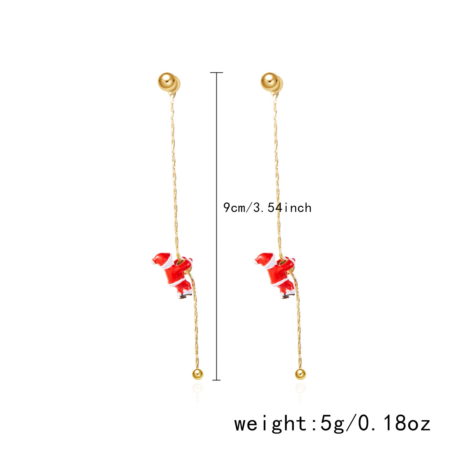 Wholesale Crawling  Tassel Long Asymmetrical Snowflake Earrings