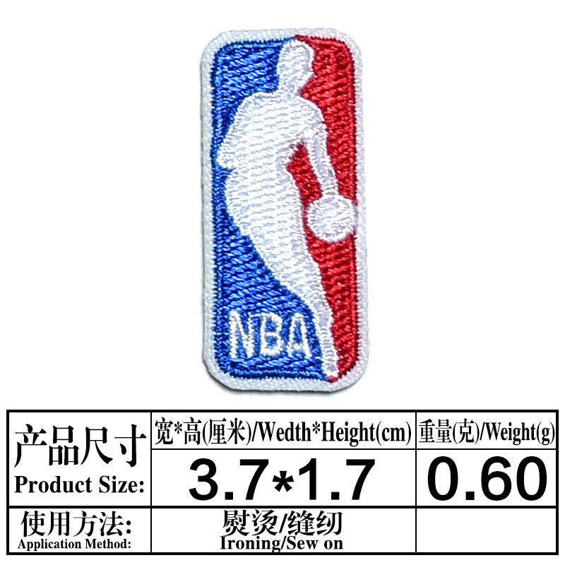 Wholesale Basketball Team Embroidered Patches 11 Piece Set Clothing Decorative Accent DIY Repair Accessory Gift For Boutique Resale