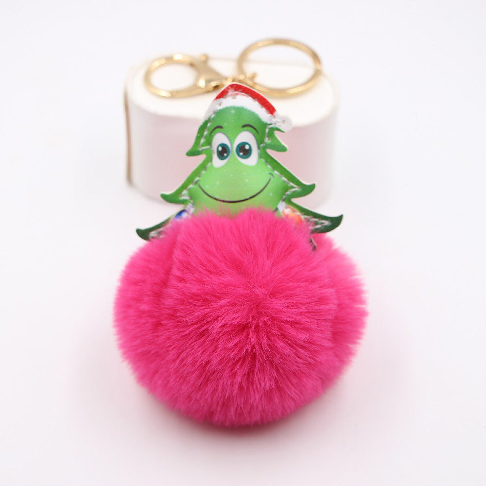 Wholesale Christmas Tree Plush Keychain