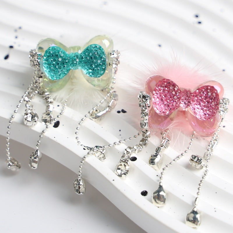 Wholesale of Clay and Diamond Beads, Slip Bow, Mink Hair String Beads