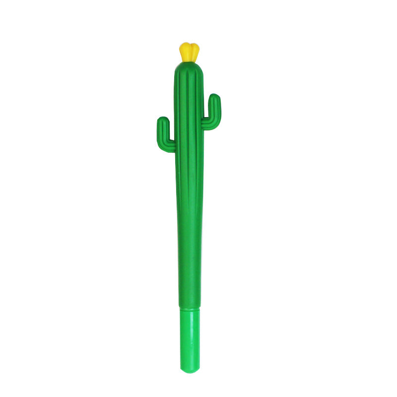 Wholesale Cute Cartoon Stress Relief Pen Cactus Soft Gel Pen