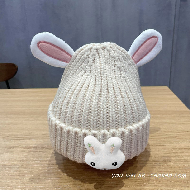 Wholesale Baby Hat Autumn and Winter Baby Warm Pullover Wool Hat