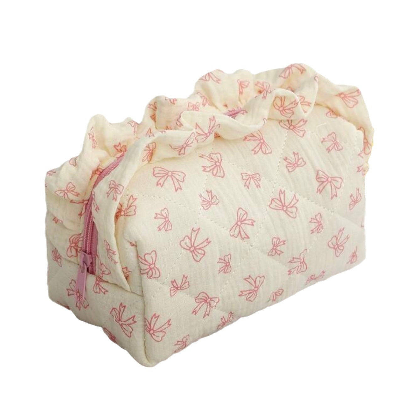 Wholesale New Cotton Crepe Fabric Cosmetic Bag