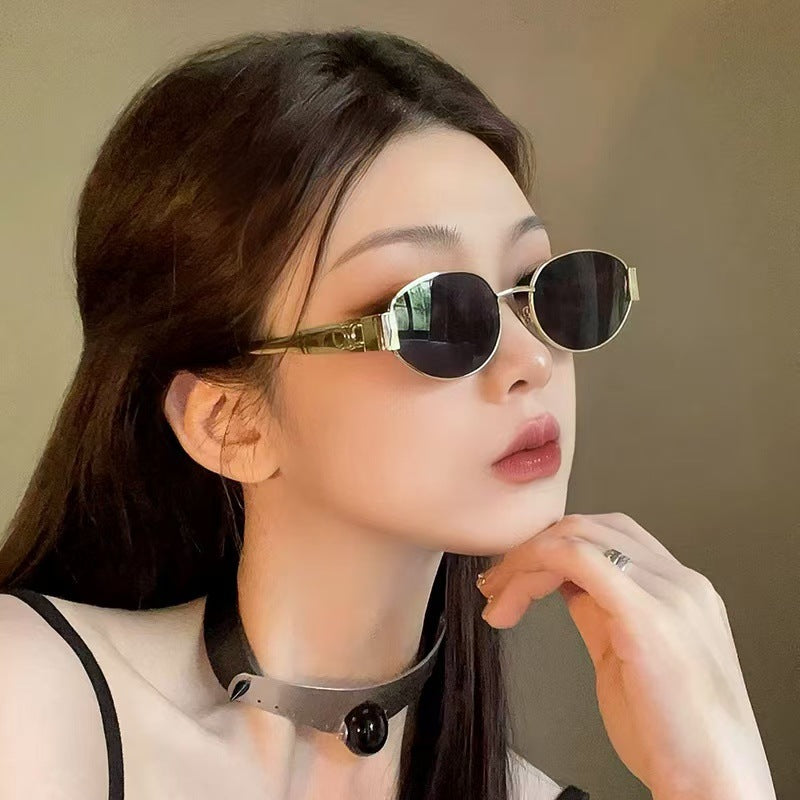 Wholesale Ladies Vintage Oval Cat Eye Sunglasses