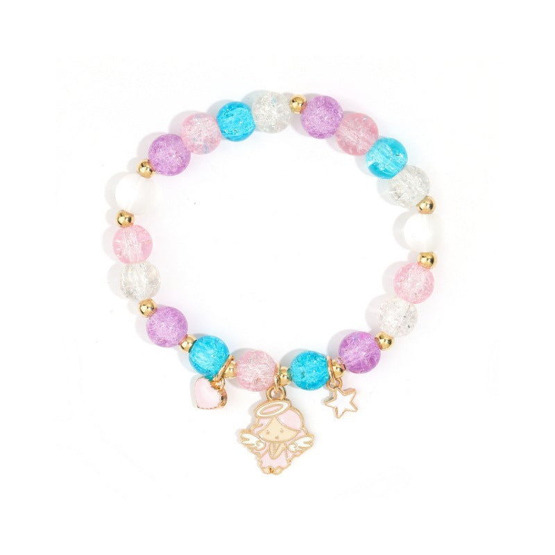 Wholesale Easter Explosion Beads Unicorn Rabbit  Pendant Elastic Bracelet