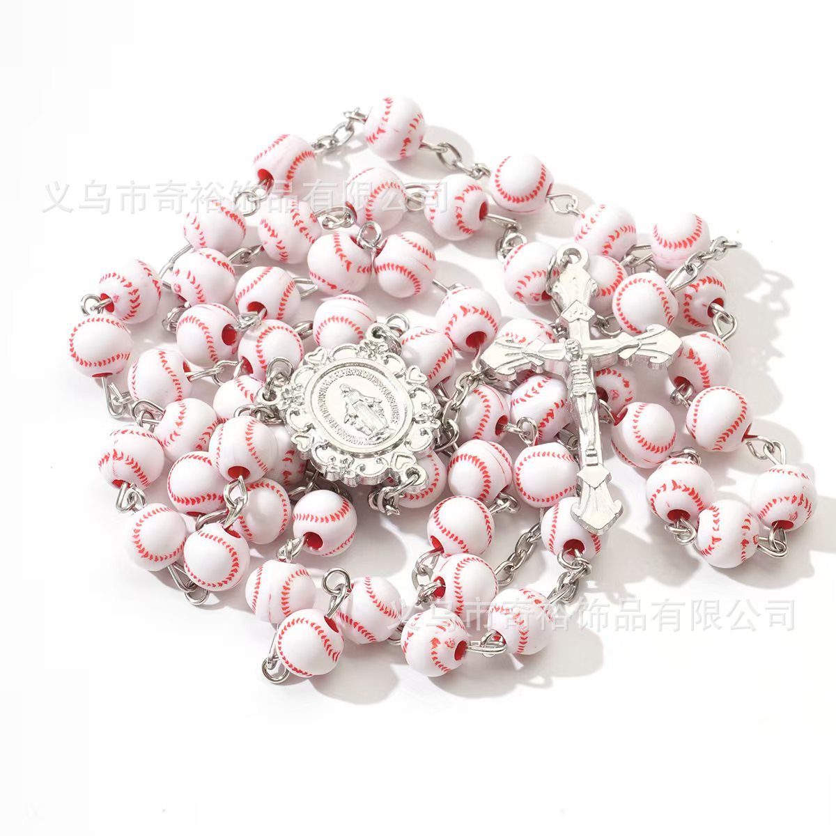 Wholesale 10pcs/pack Cross Rosary Baptism Communion Necklace