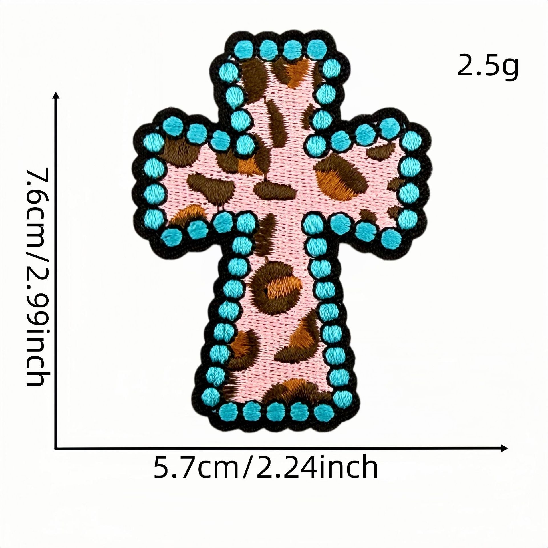 Wholesale Casual Embroidered Iron On Patches Set Of 9 Western Cowboy Cross Design For Hats Bags DIY Craft Supply