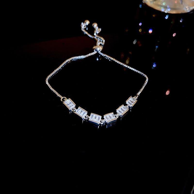 Wholesale Light Luxury Niche Exquisite High-end Pull-out Adjustable Zircon Bracelet