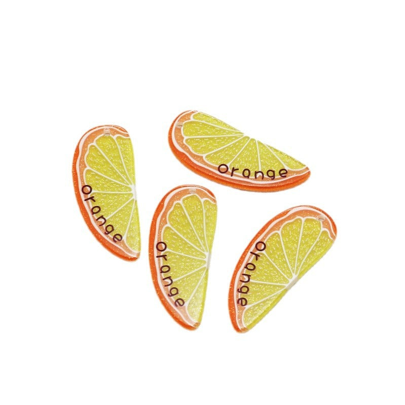 Wholesale 10pcs Acrylic Fruit Series Diy Accessories