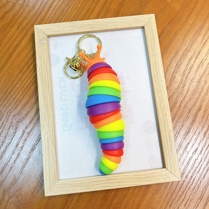 Wholesale Caterpillar Plastic Keychains