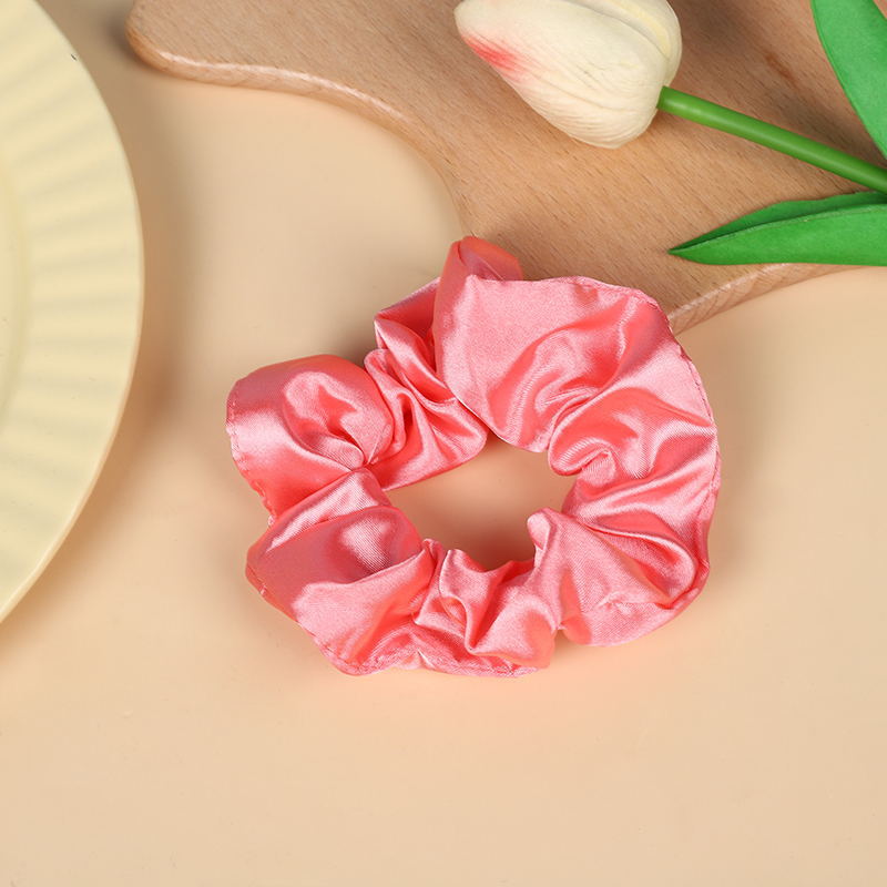 Wholesale 10pcs Solid Color All-match Imitation Silk Ponytail Hair Tie