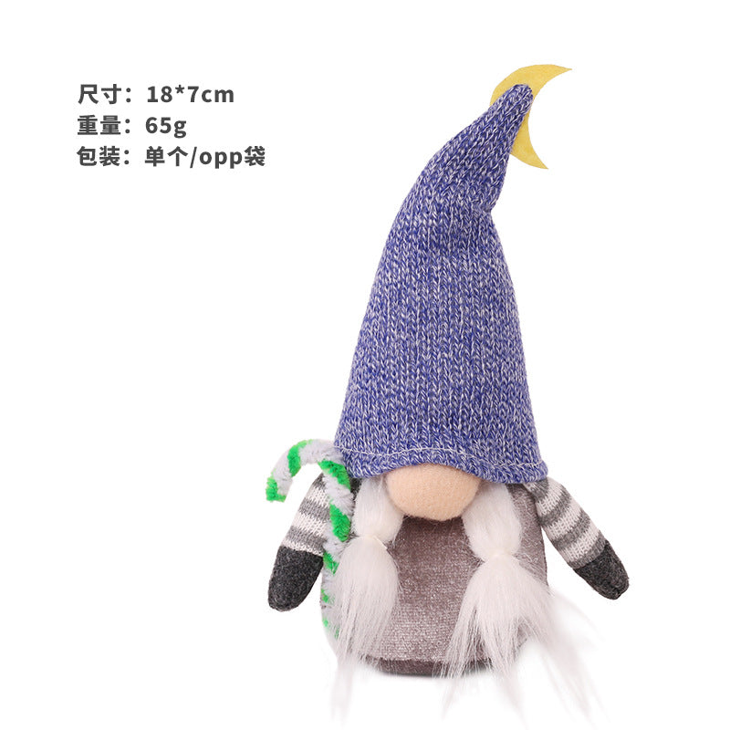 Wholesale Christmas Elk Faceless Santa Claus Doll Non-woven Fabric Ornament