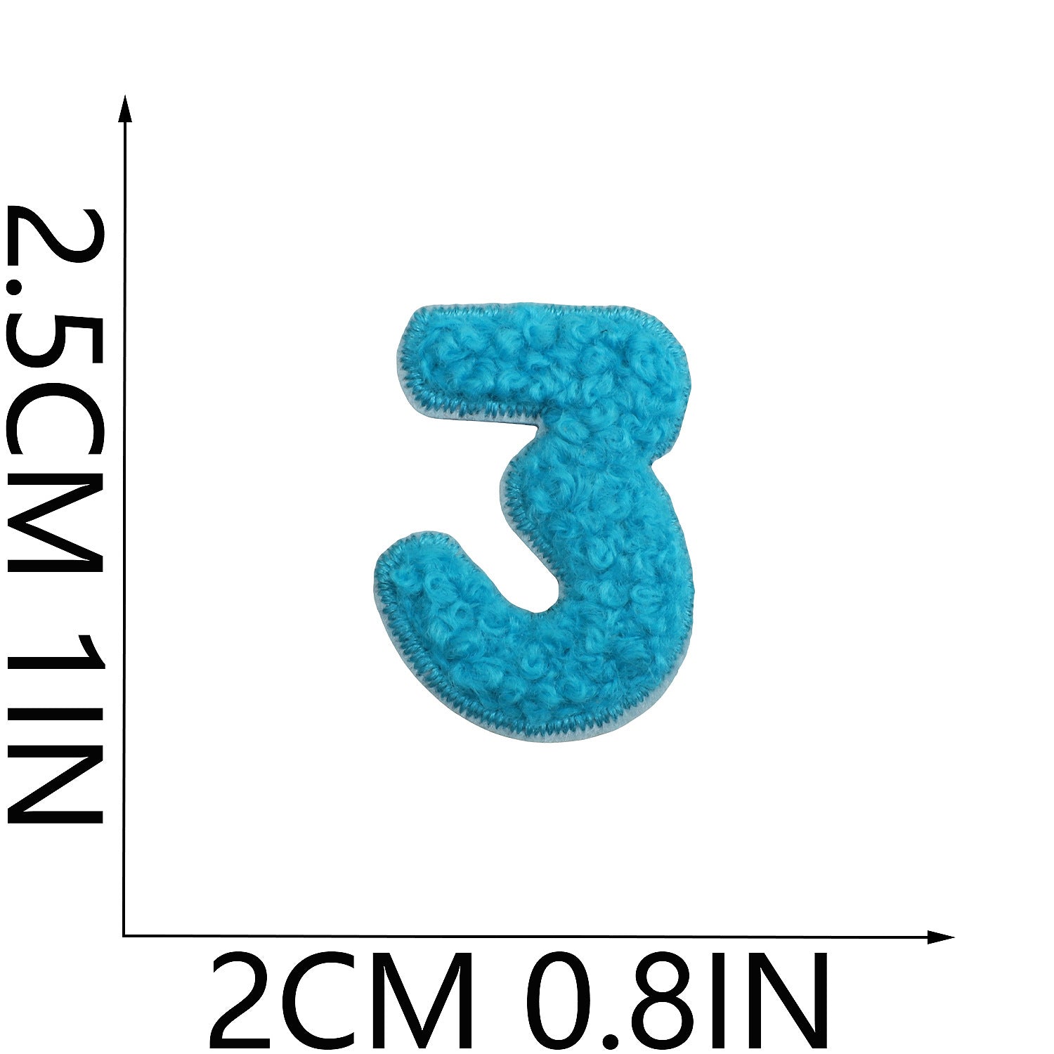 Wholesale Trendy Chenille Embroidered Alphabet Number Patches Iron On DIY Decorative Accessory For Clothing Bags Boutique Resale