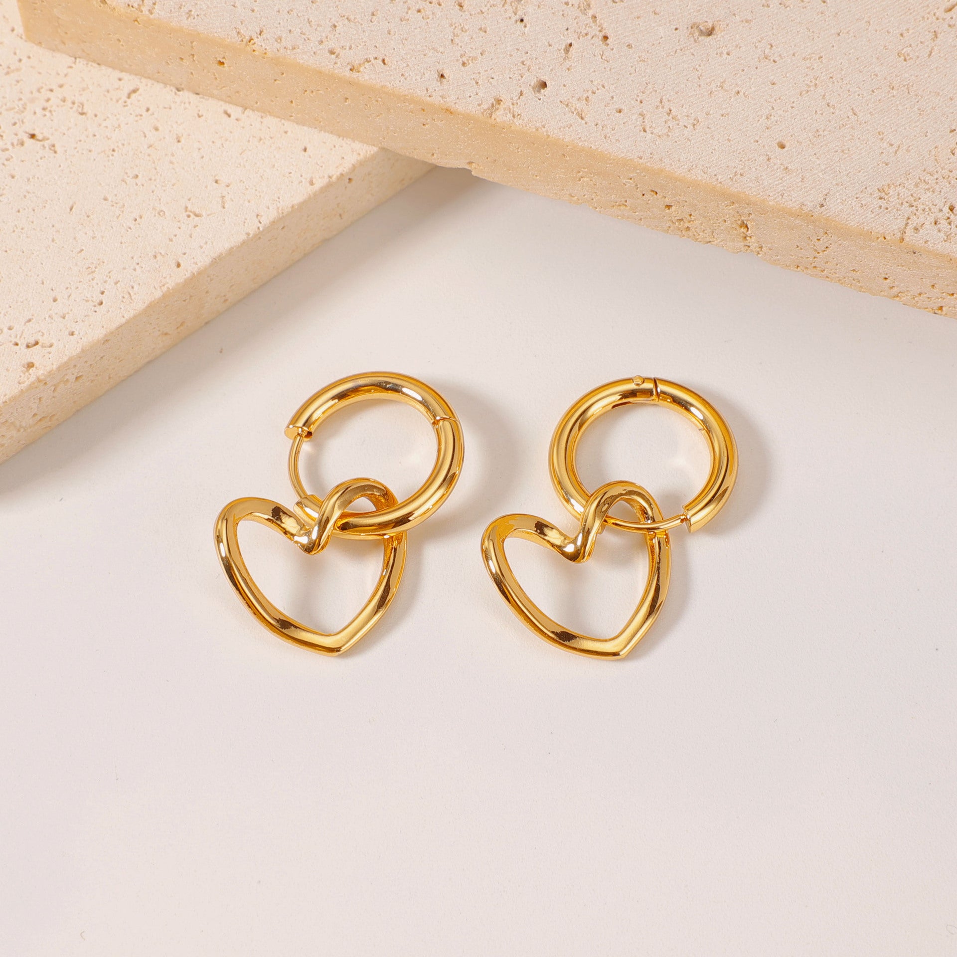 Wholesale fashionable versatile stainless steel hoop earrings