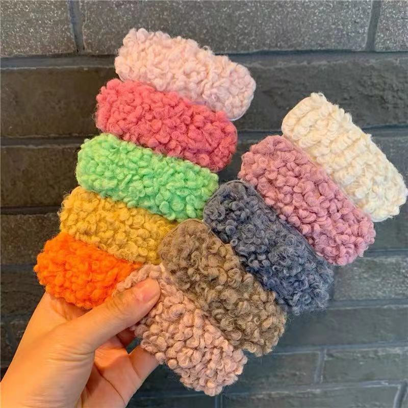Wholesale Lamb Plush Hair Clips