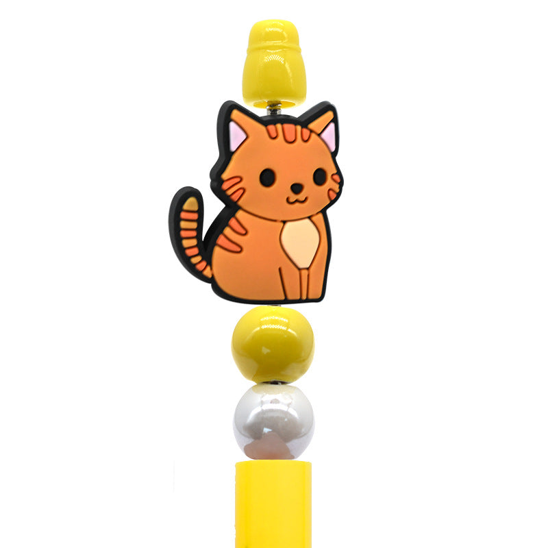 Wholesale Random  100pcs/pack  Cute Cartoon Cat PVC Beads