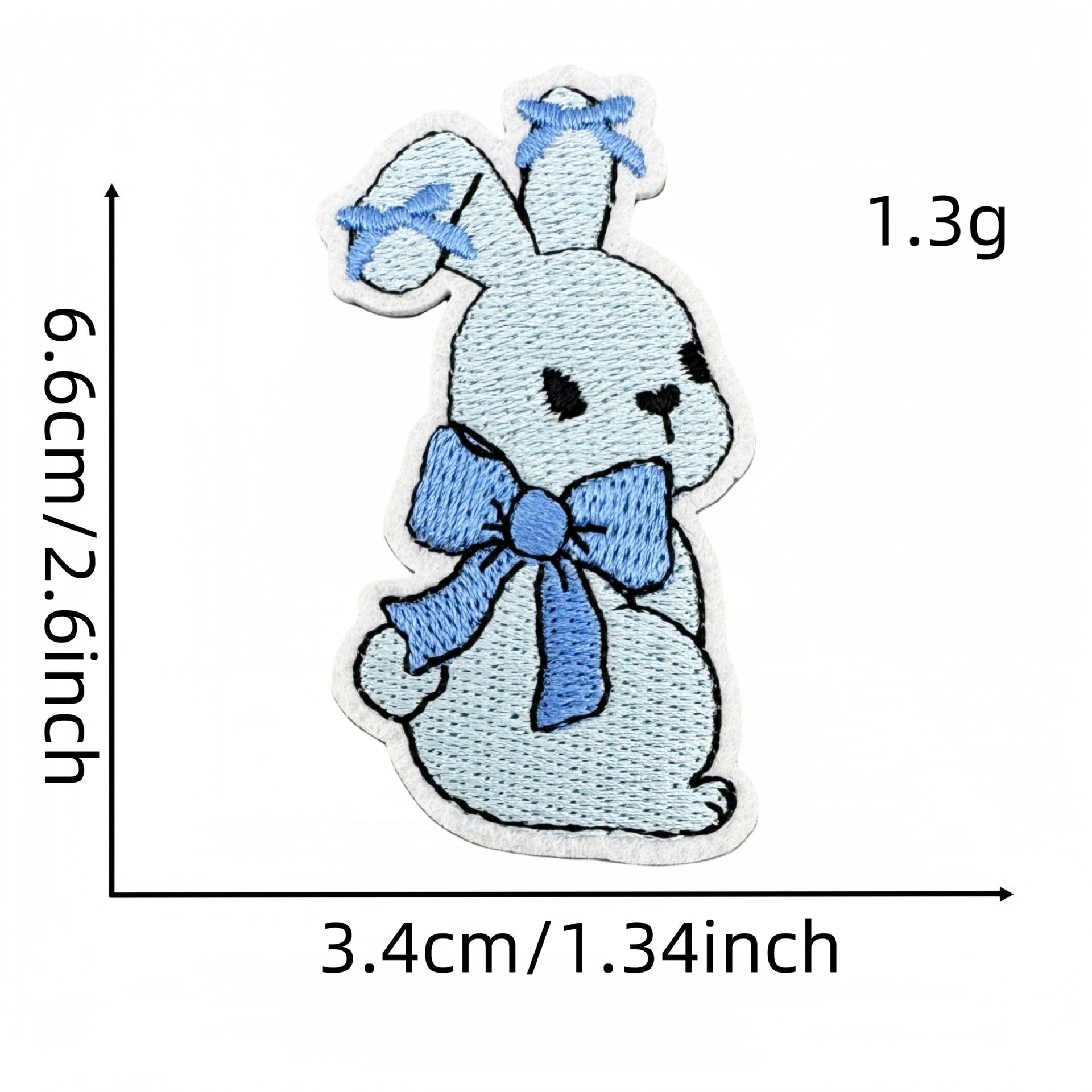 Wholesale Trendy Blue Cartoon Candy Embroidered Patch Applique For Clothing DIY Decorative Accent Resale