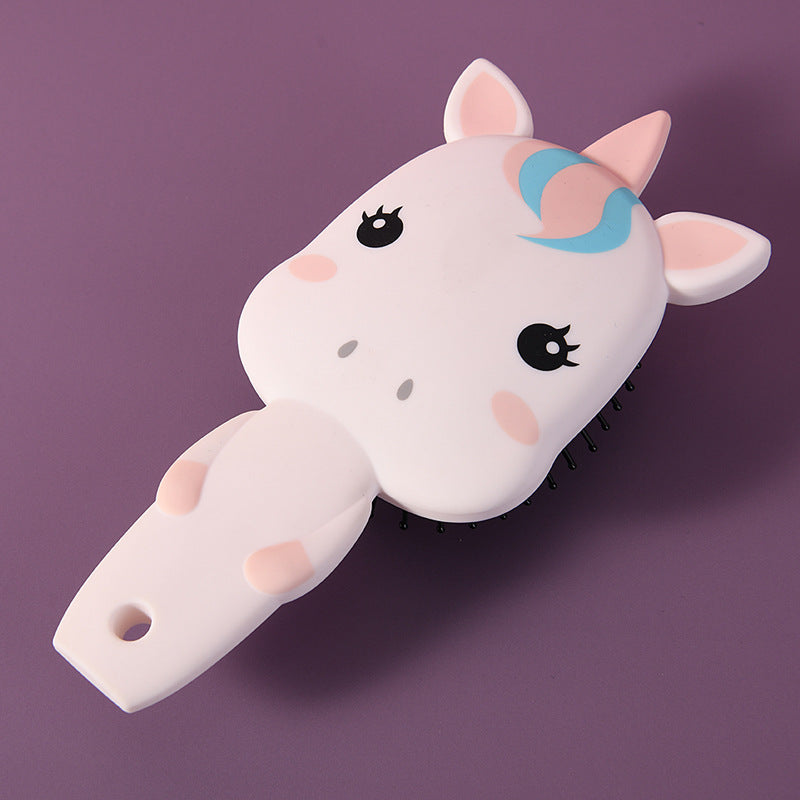 Wholesale Unicorn Children's Cartoon Airbag Plastic Comb