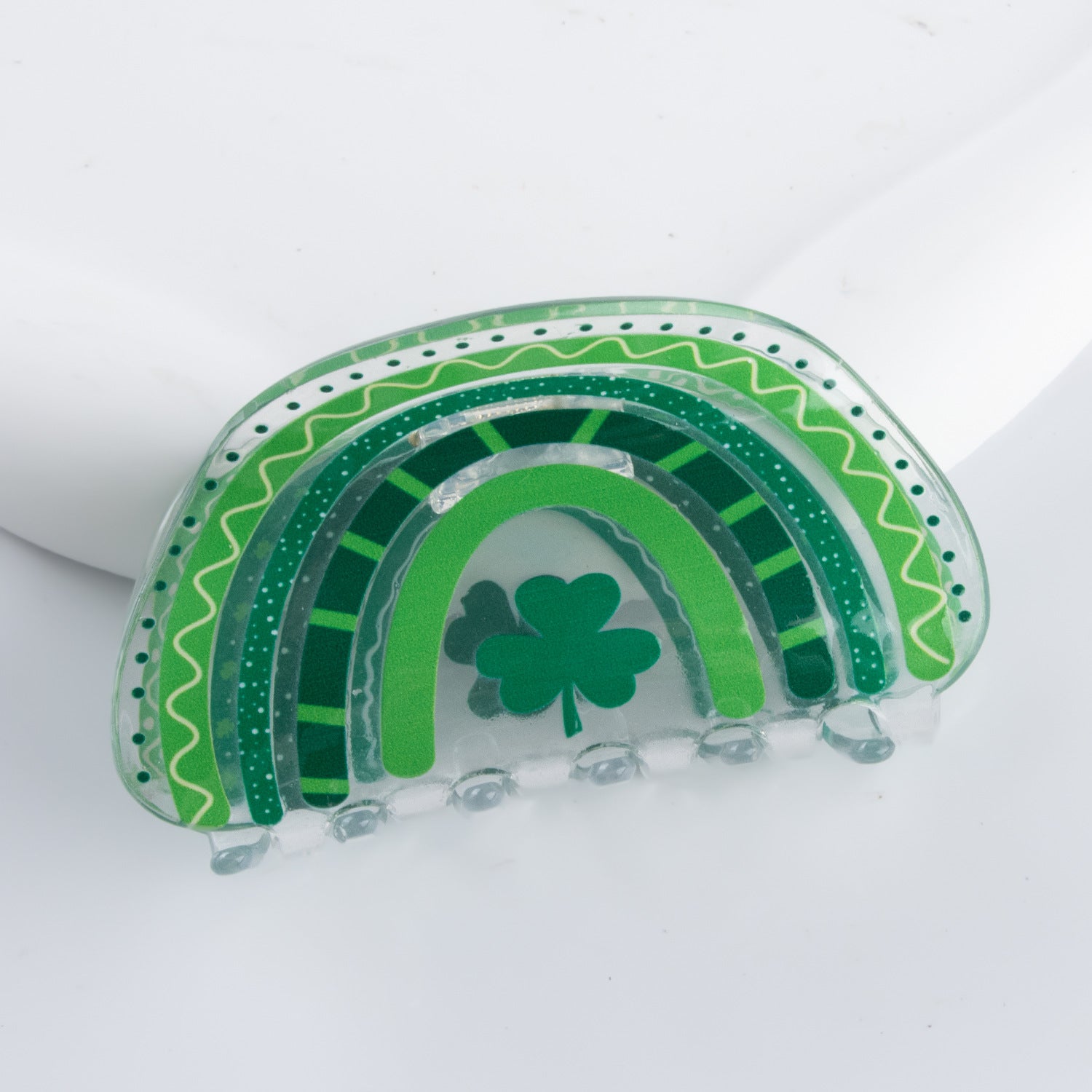 Wholesale Clover St Patricks Day Pvc Hairpins