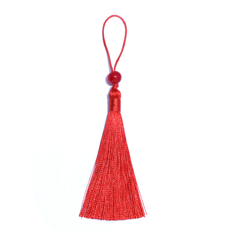 Wholesale 7cm Beaded Ice Silk Tassel Pendant