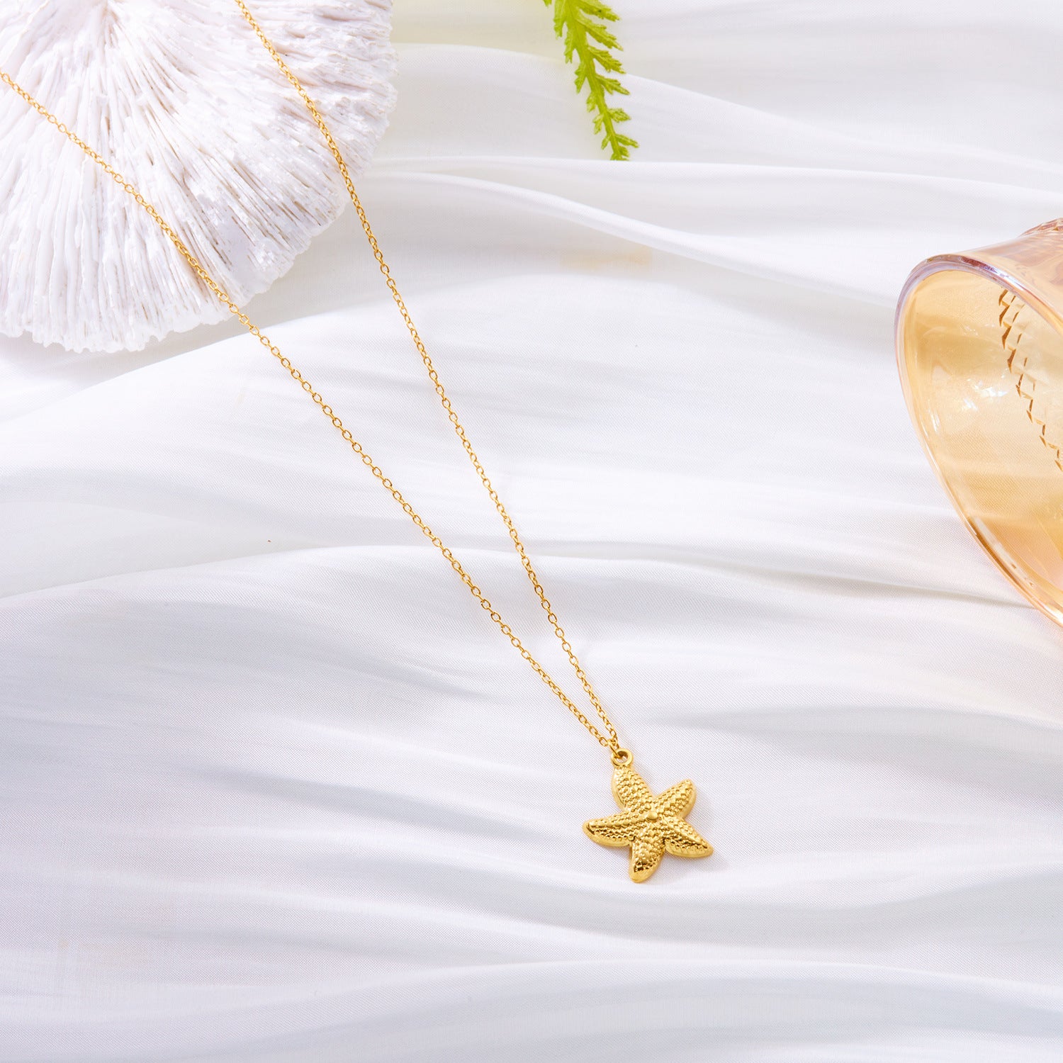 Wholesale Stainless Steel Ocean Series Necklace