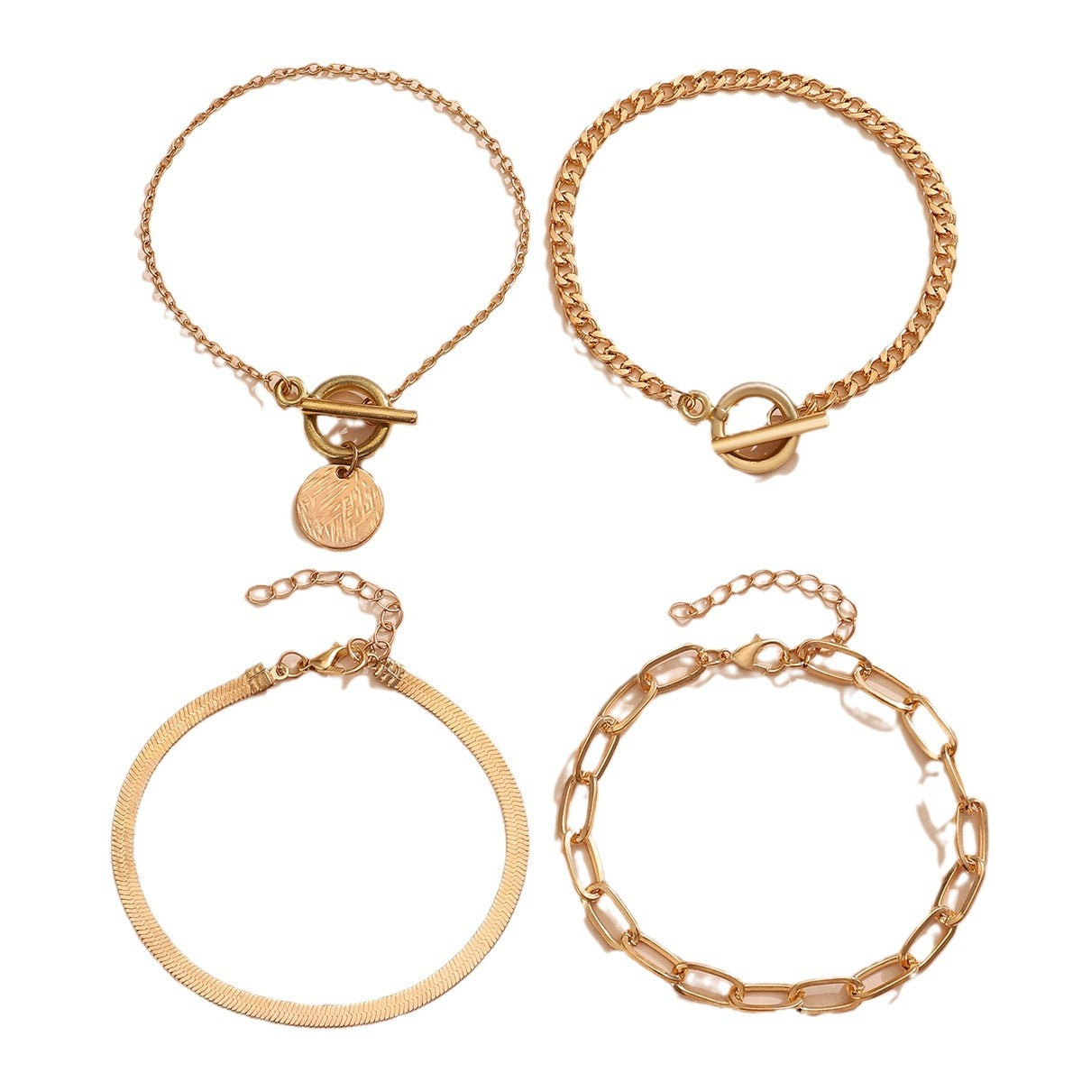 Wholesale Hip Hop Snake Bone Chain Retro Metal Ot Buckle Chain