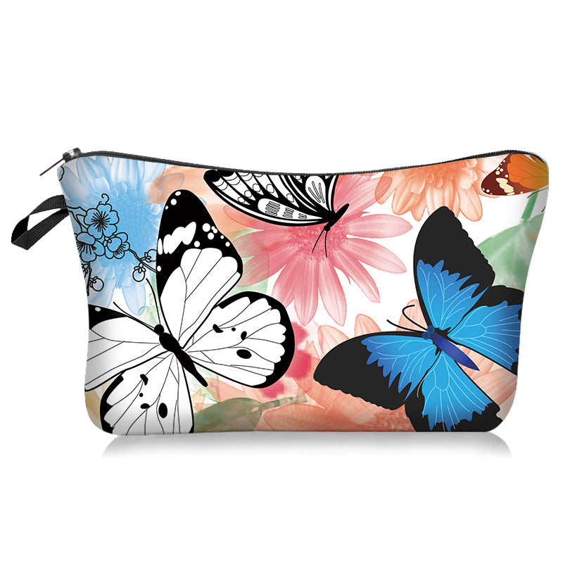 Wholesale Butterfly Series Cosmetic Bag Portable Travel Bag Toiletry Bag