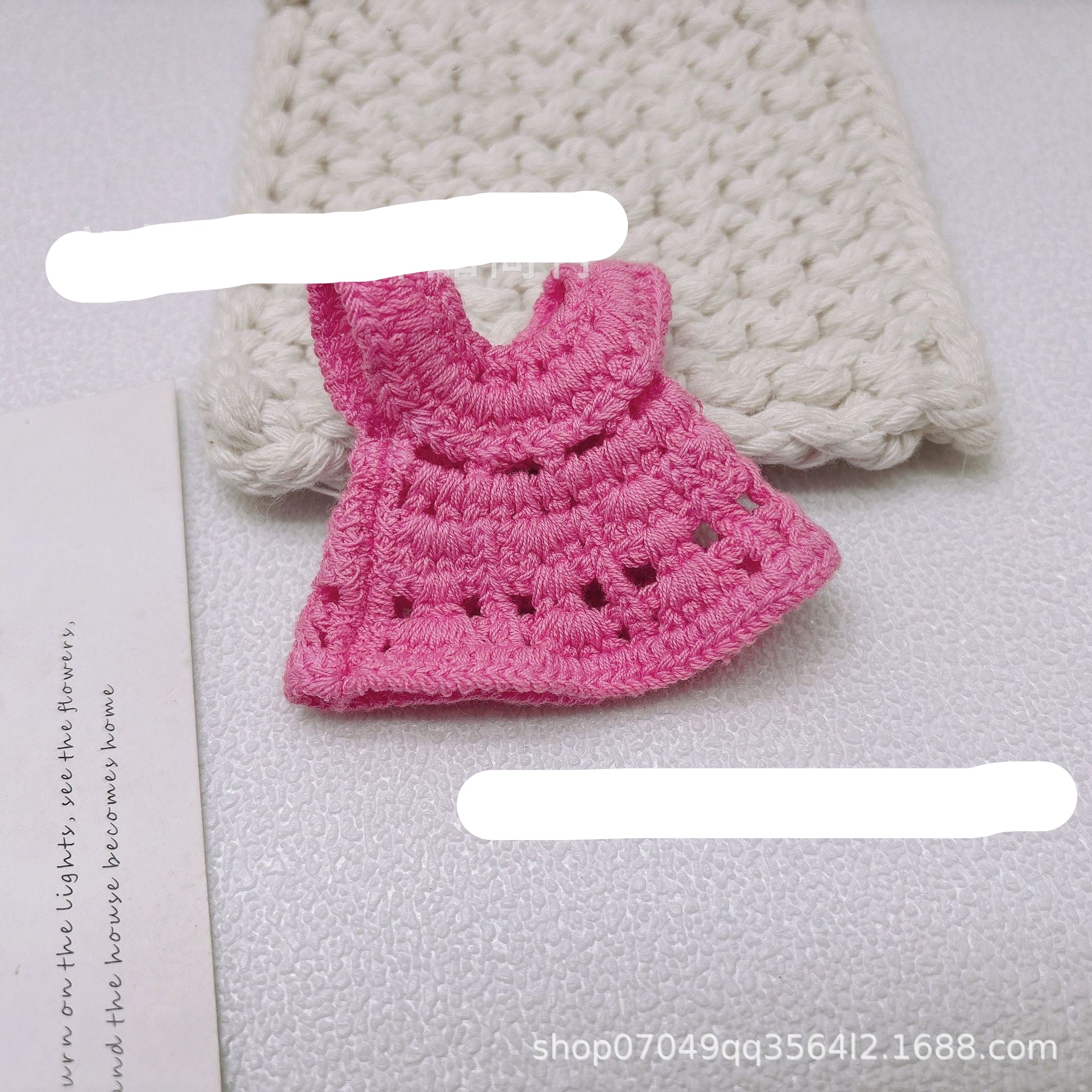 Wholesale 2pcs/pack 13cm Handdog Cotton Doll Skirt Handmade Plush Toy Woven Doll Clothes