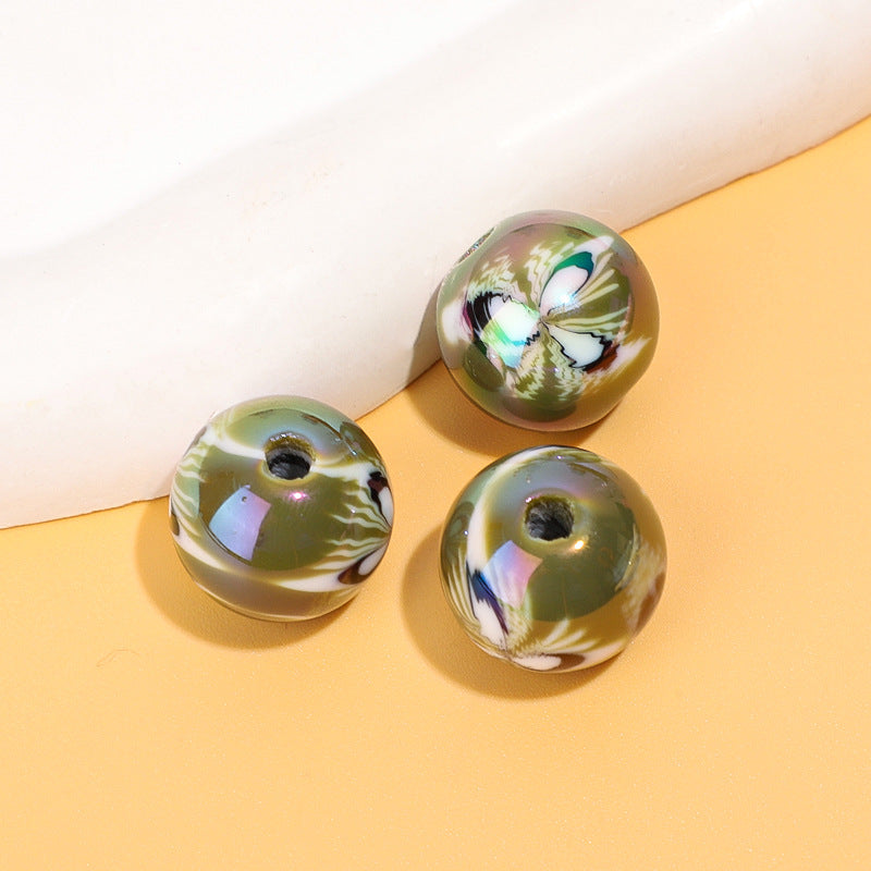 Cuentas de patrón de resina de resina de 100 piezas al por mayor