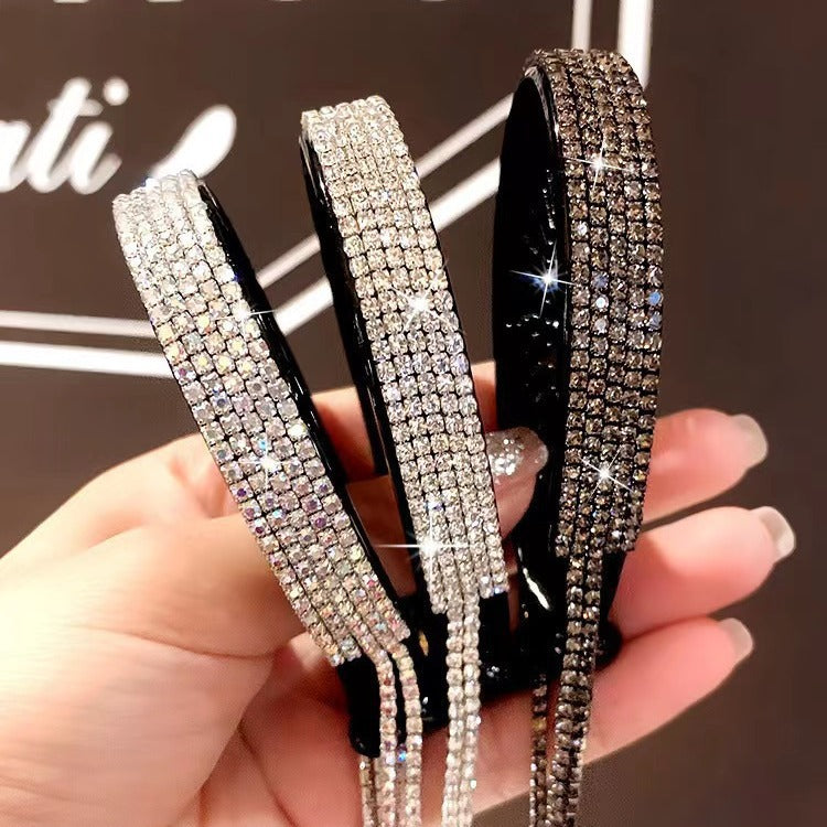 Wholesale Rhinestone Tassel Horsetail Buckle Hair Rings
