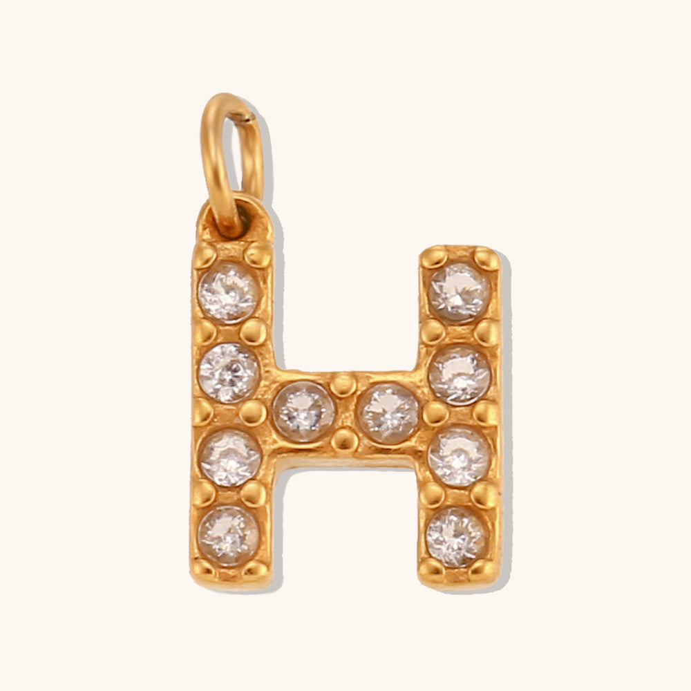 Pargente de cartas de inglés de oro de acero inoxidable de acero inoxidable al por mayor