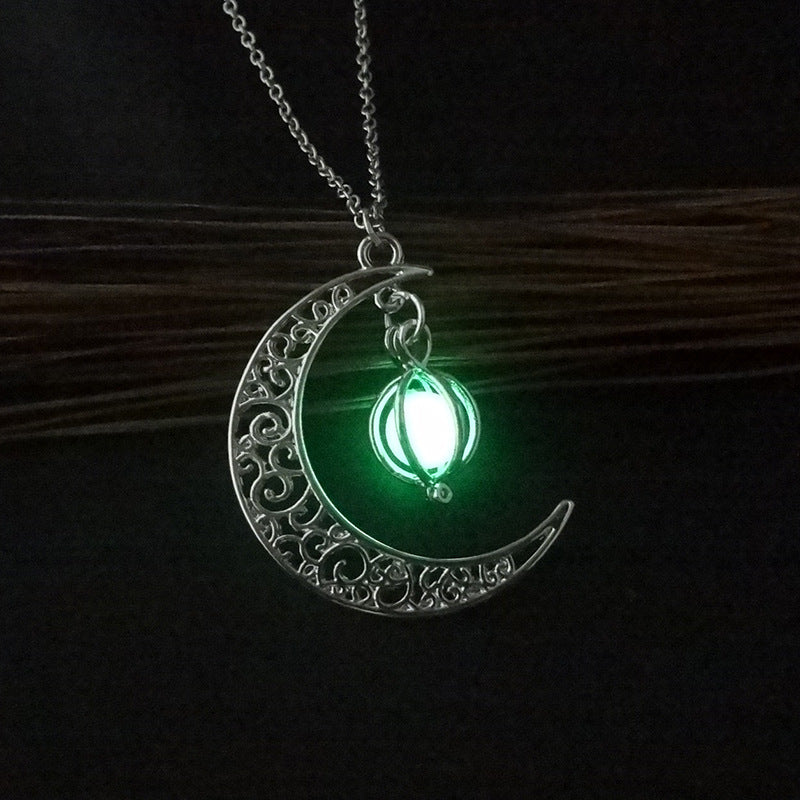 Wholesale Alloy Luminous Hollow Necklaces