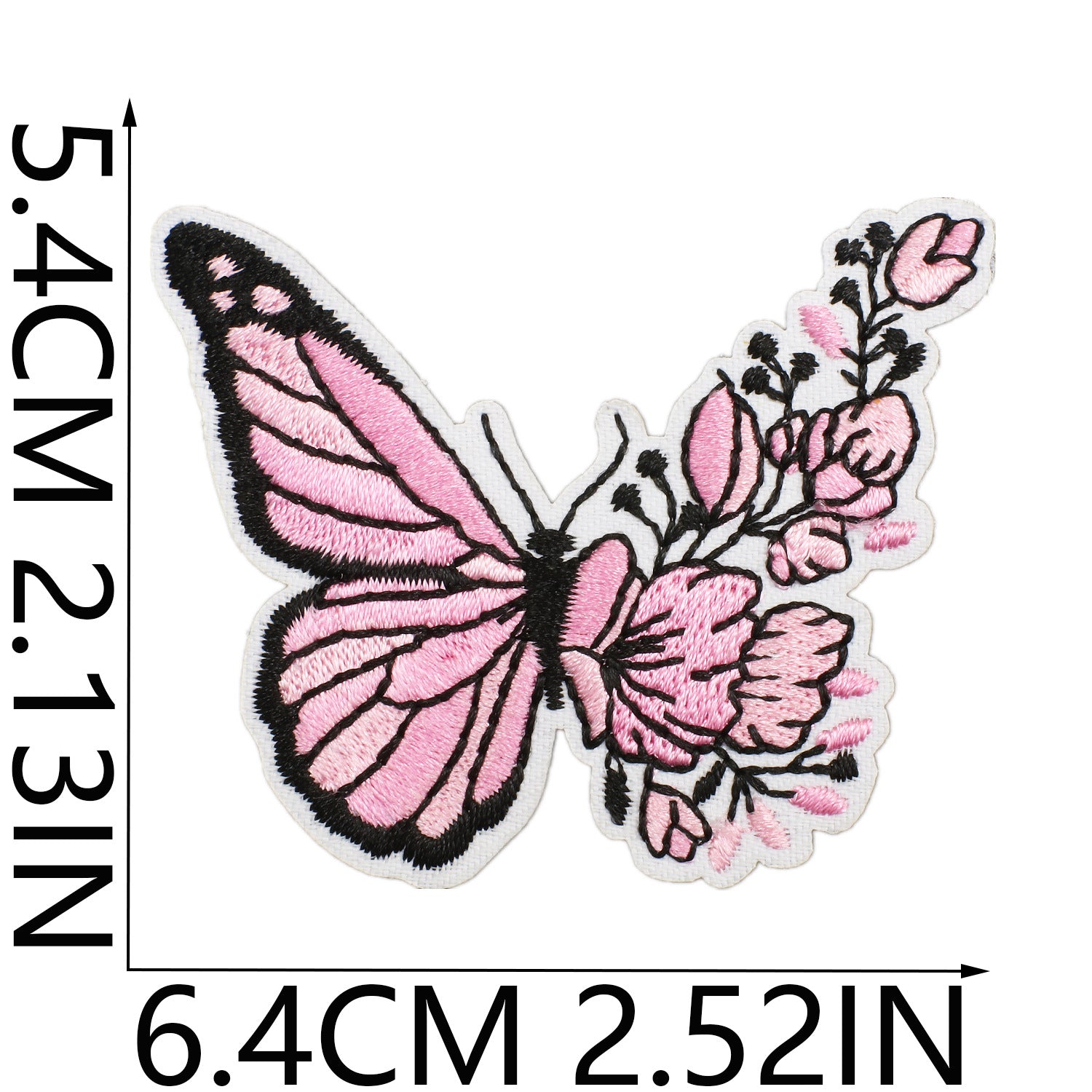 Wholesale Pink Python Embroidered Cloth Sticker