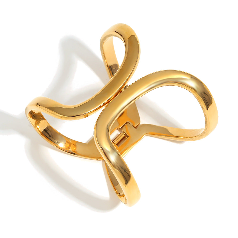 Wholesale Niche Design Sense Explosions Bracelet Stainless Steel Plated  Large Bracelet