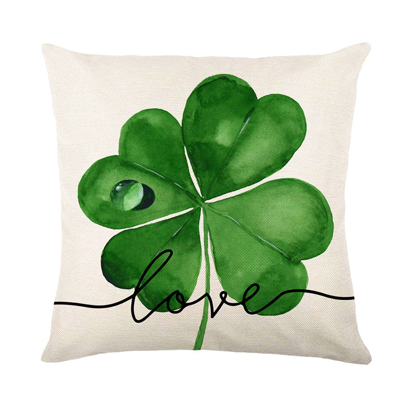 Wholesale of Green St. Patrick's Day Polyester Pillow Covers