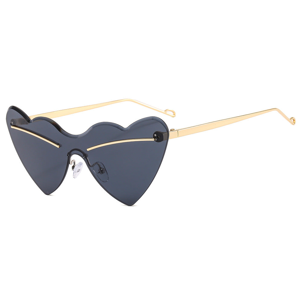 Wholesale Frameless Cut Edge Love PC Sunglasses