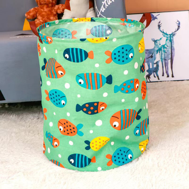 Wholesale Cotton and Linen Foldable Dirty Clothes Basket