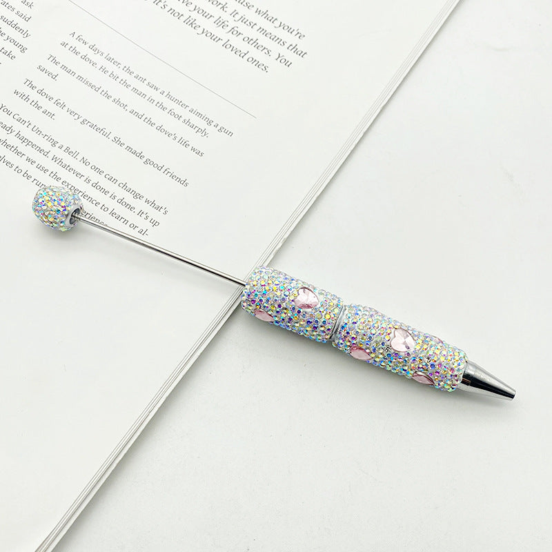 Wholesale DIY love heart full diamond bead pen