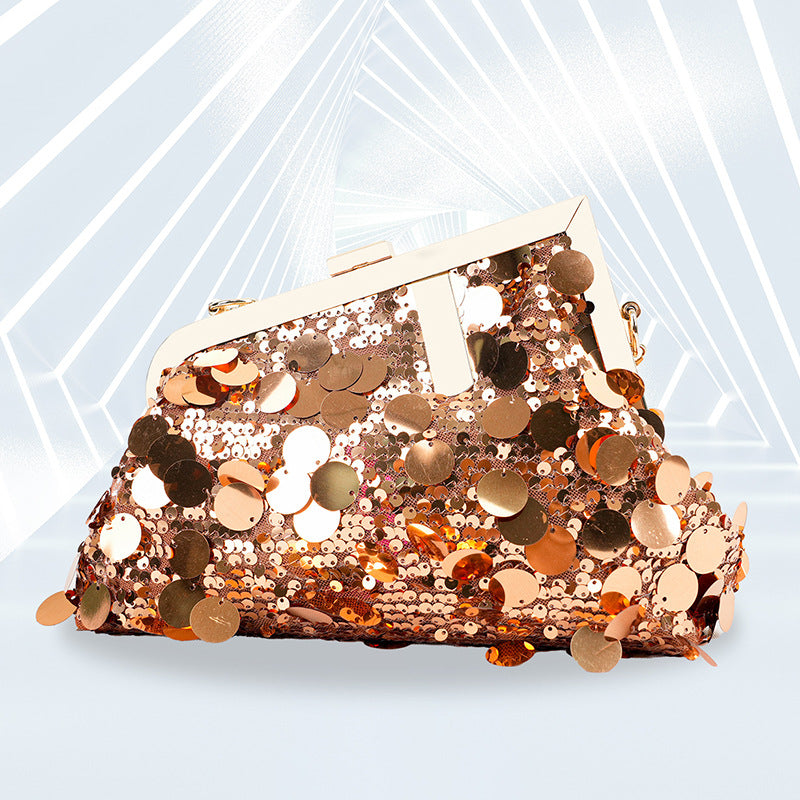 Wholesale Polyester Sequin Hand-held Dinner Bags