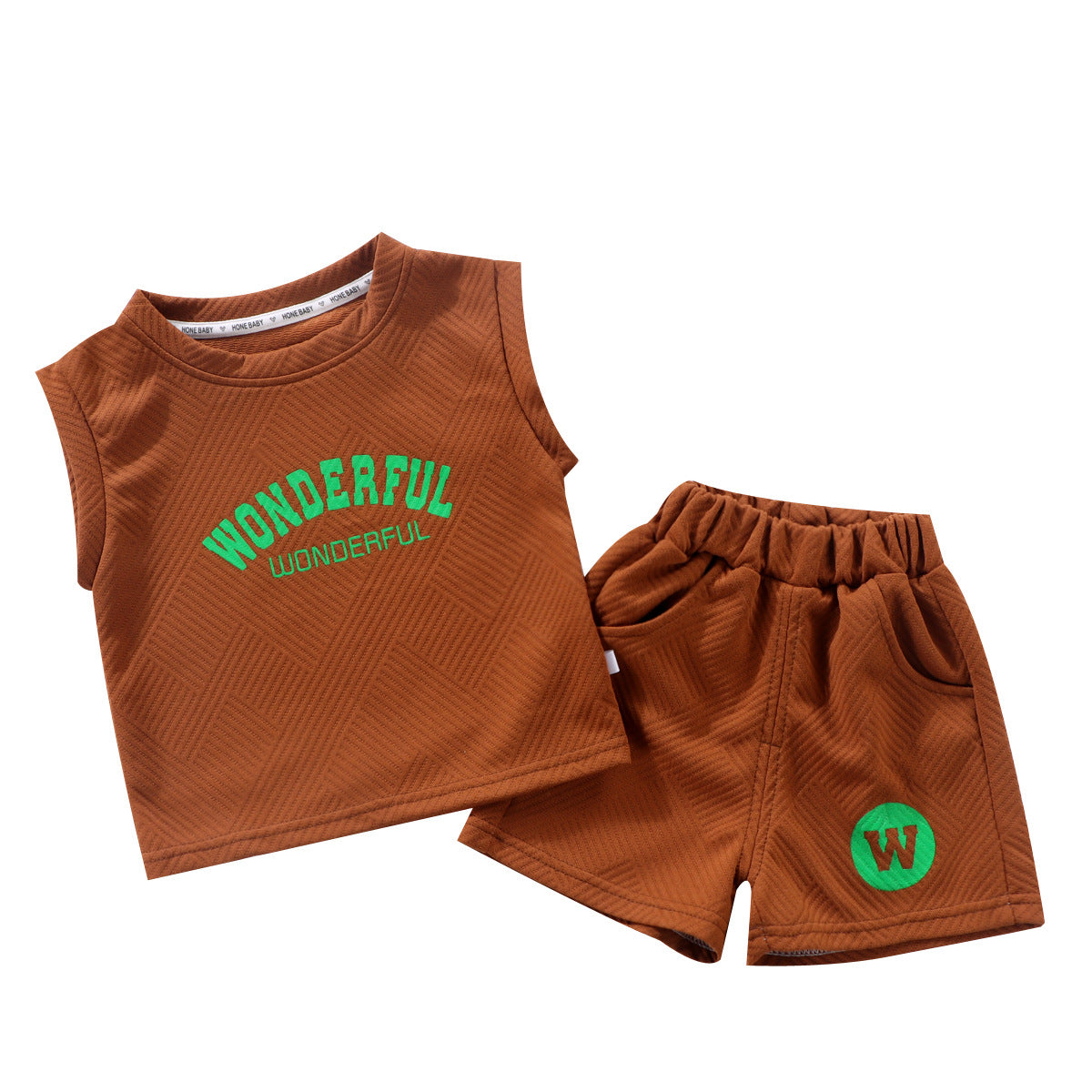 Wholesale of Summer Boys' Polyester Vest Sets