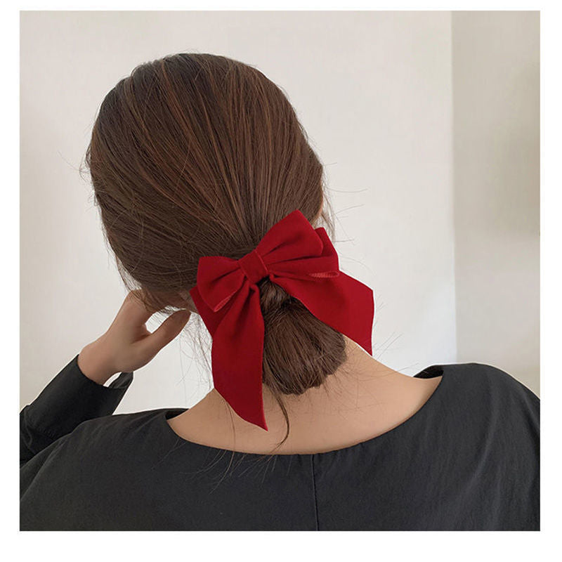 Wholesale Velvet Big Bow Hair Clip